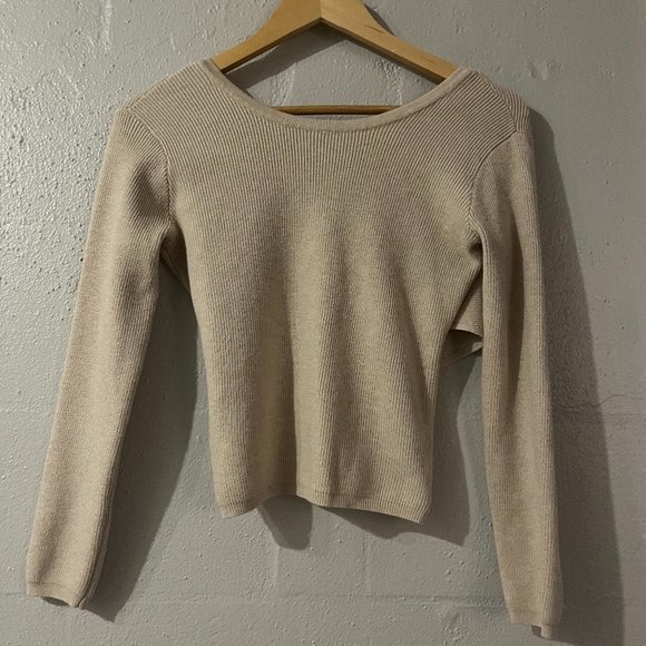 Pink Rose - Ribbed Longsleeve Top - Picture 1 of 3